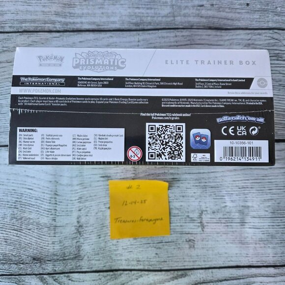 Pokémon Prismatic Evolutions ETB Elite Trainer Box Factory Sealed Dollar General - Picture 6 of 7
